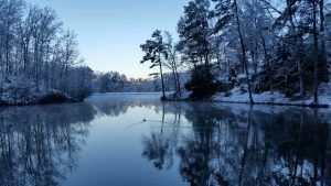 Beautiful lakes at Shoal Creek in Birmingham Alabama