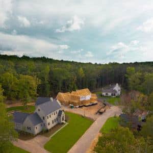 Scenic valley views of Troon Hamlet at Shoal Creek in Birmingham Alabama