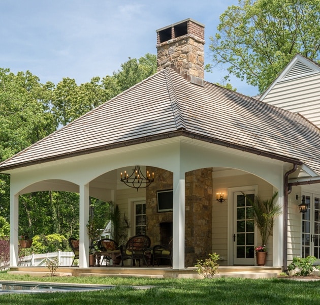 Exterior of a luxury home in Shoal Creek Community