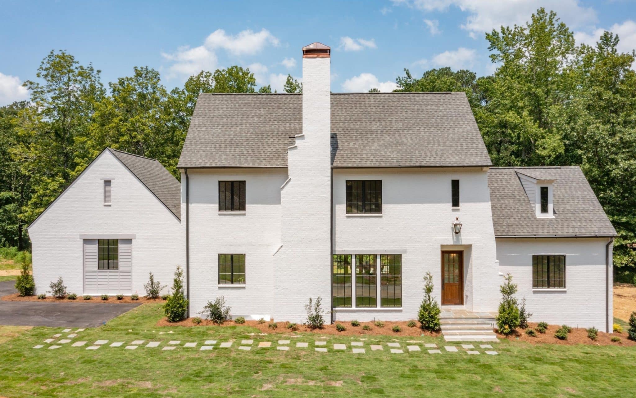 A custom home in Shoal Creek neighborhood with beautiful architectural style