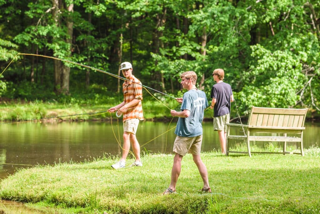 Three young Shoal Creek residents go fishing together