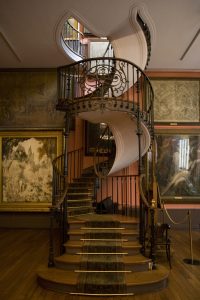 art nouveau spiral staircase